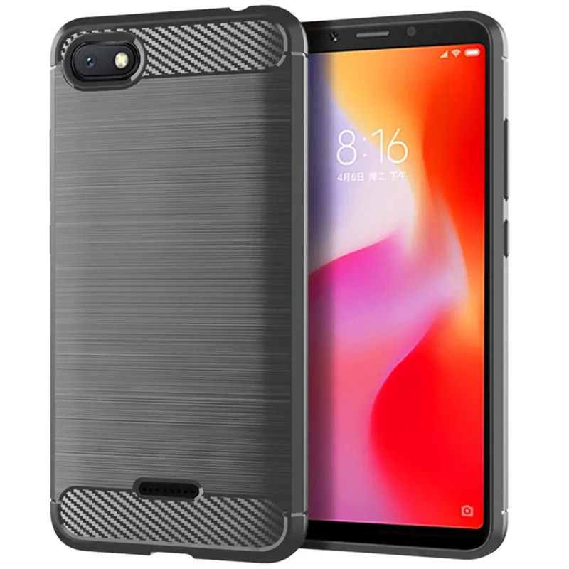 Soft Cover for Redmi 6A Carbon Fiber Silicone Case for xiaomi redmi 6a Redmi6A Back Phone Cover Coque Fundas