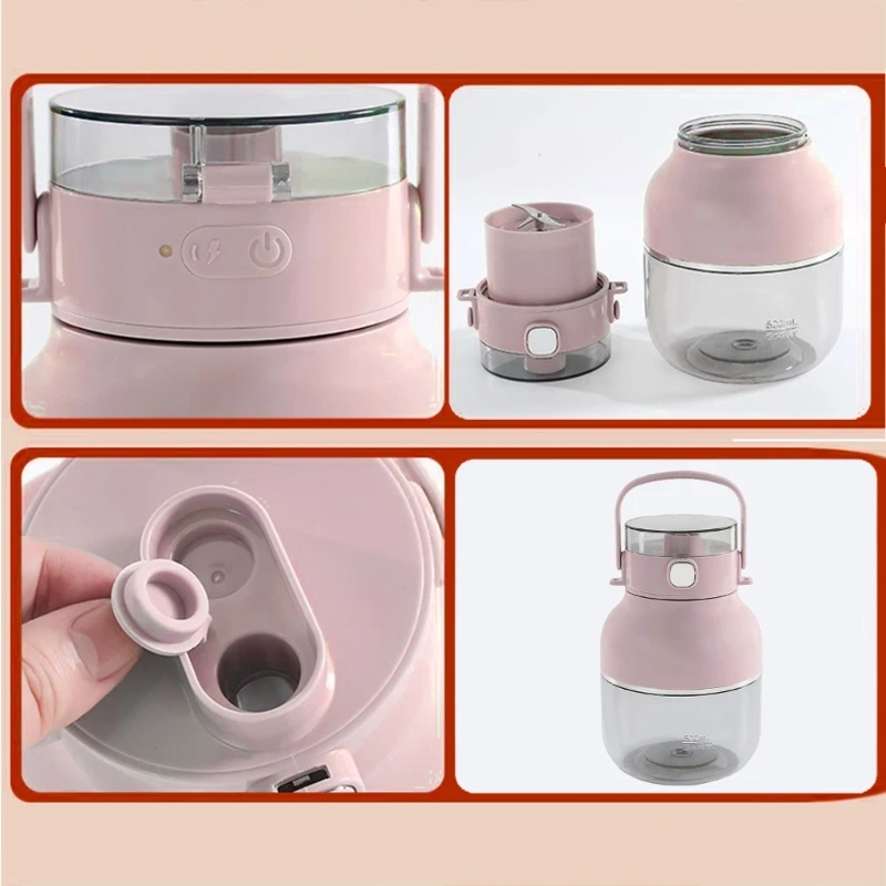 Convenient Blenders Efficient Juicer Easy to Clean Large Juicer Cup Rechargable Fruit Juicer for Making Beverages