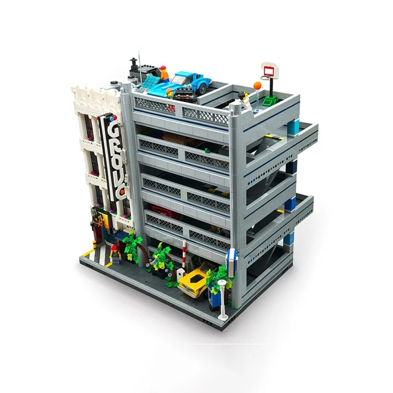 5359 Uds. MOC The Grove Auto Shop apartamentos modelo modular regalos de navidad arquitectura de bloques de construcción DIY Idea juguetes ladrillo niños