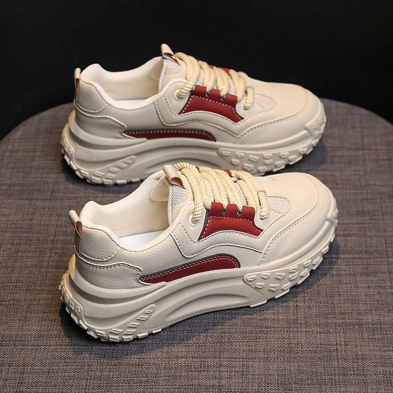

Women's Chunky Sole Sneakers,Comfortable Thick Sole Running Shoes,Fashionable Lightweight Casual Sneakers zapatillas de mujer
