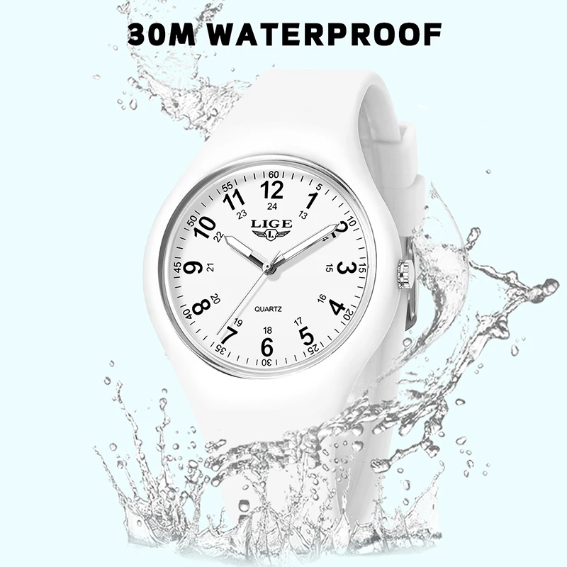 LIGE 2026 Orologi da uomo semplici per le donne Orologi da polso al quarzo casual moda Orologio da polso in silicone luminoso impermeabile Regali da donna Reloj