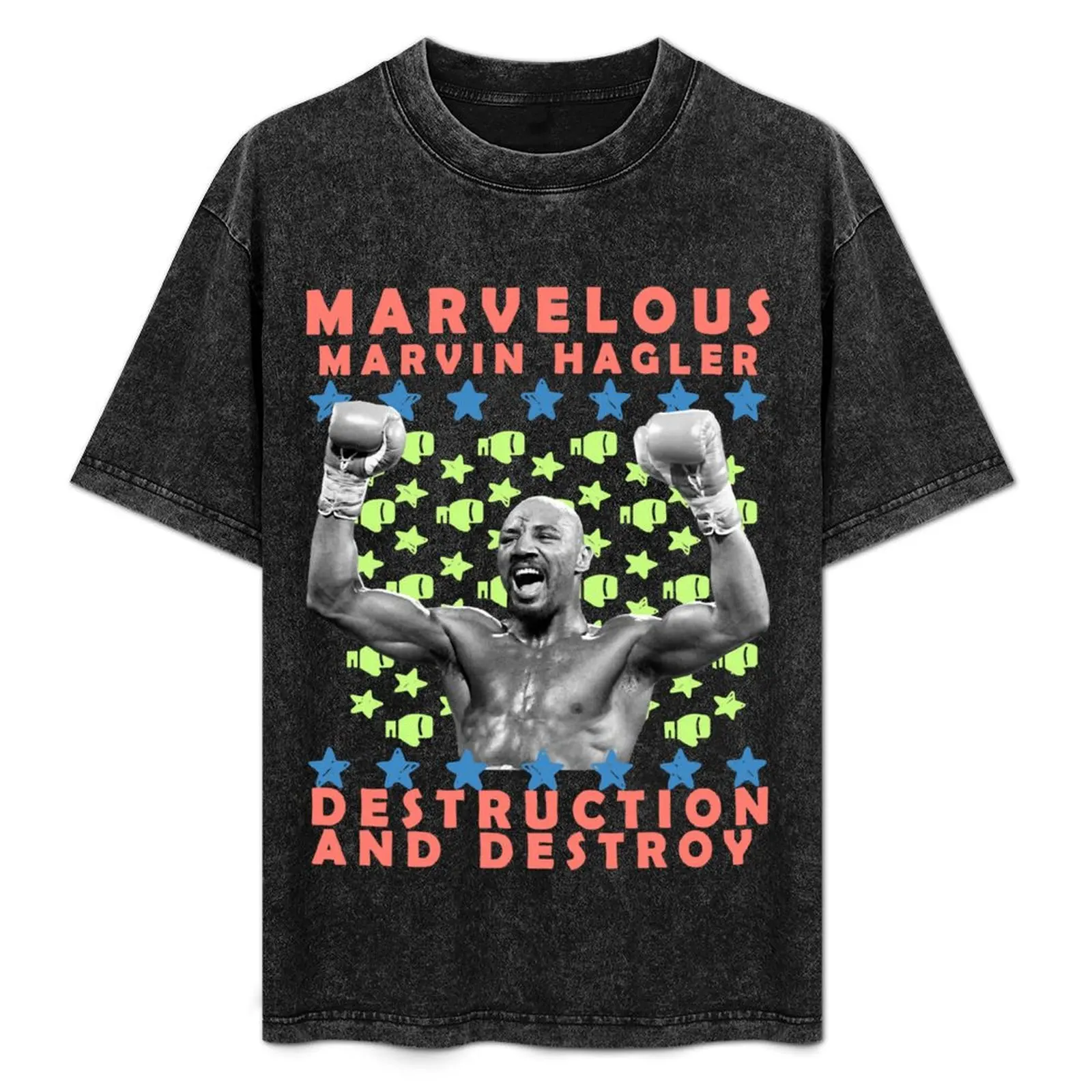 

Funny Gift Marvelous Marvin Hagler Destruction And Destroy Cute Gifts T-Shirt sublime valentines clothes t shirts for men pack