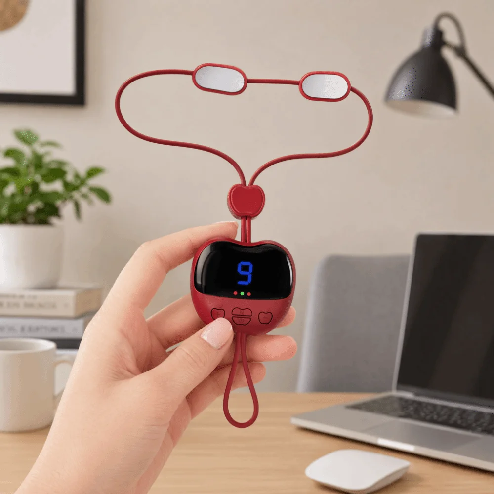 Multiple Modes Hanging Neck Massager Wireless EMS Cervical Spine Massager Rechargeable Hot Compress Smart Neck Massager