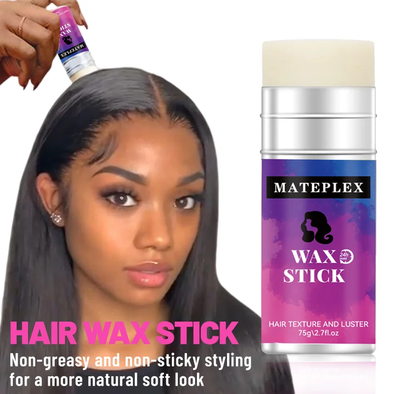 

Wax Stick For Wigs Hair Non-greasy Hair Pomade Stick Styling Wax for Baby Hair Strong Hold Edge Control+ Lace Melting Band