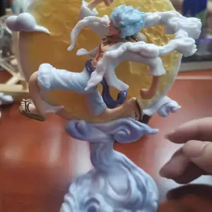 شخصية أنيمي من قطعة واحدة ، تمثال GK ، ألعاب مجموعة نموذجية ، قمر ، جنية ، نيكا ، D ، لوفي ، وتالار 5 مع ضوء القمر ، 16 سم أفضل 12 مبيعات دمية برامز - No3