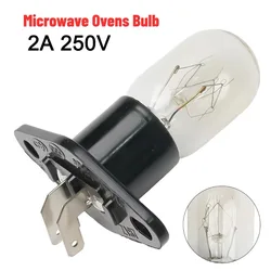 Bombilla de horno microondas de 2A, 240V, 25W, diseño de Base con soporte, piezas de repuesto, accesorios de cocina para el hogar