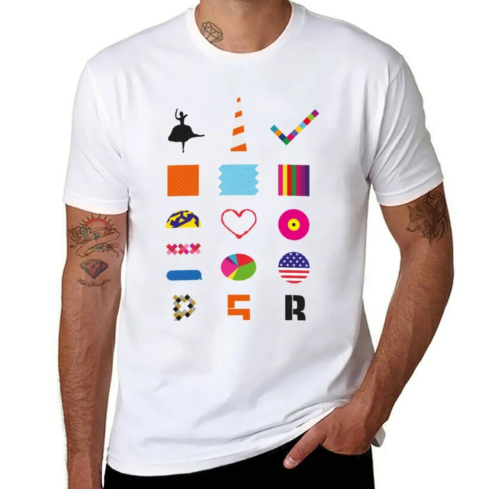 

Pet Shop Boys - Icons T-Shirt t shirts for man slim fit cotton t shirt pack T-Shirt