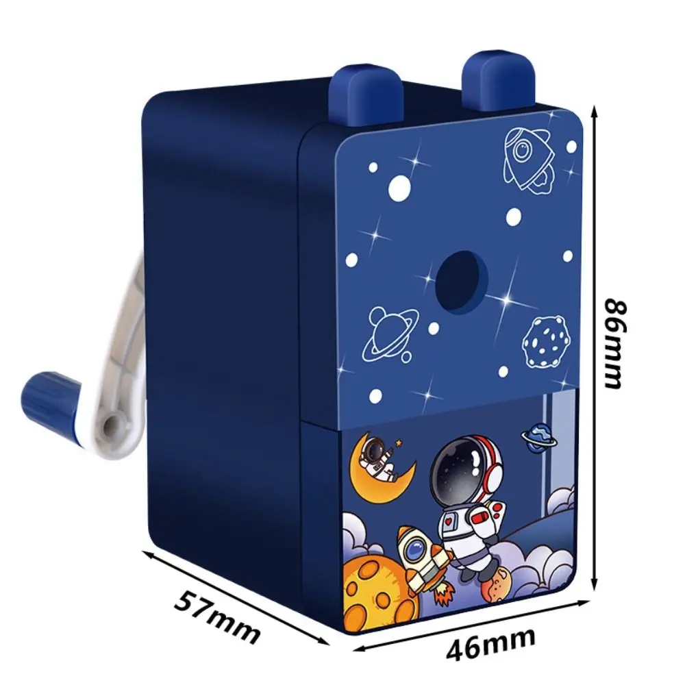 Cartoon Pencil Automatically Enters Pencil Sharpener Hand Cranked Pencil Sharpening Tool Desktop Pencil Sharpener School Office