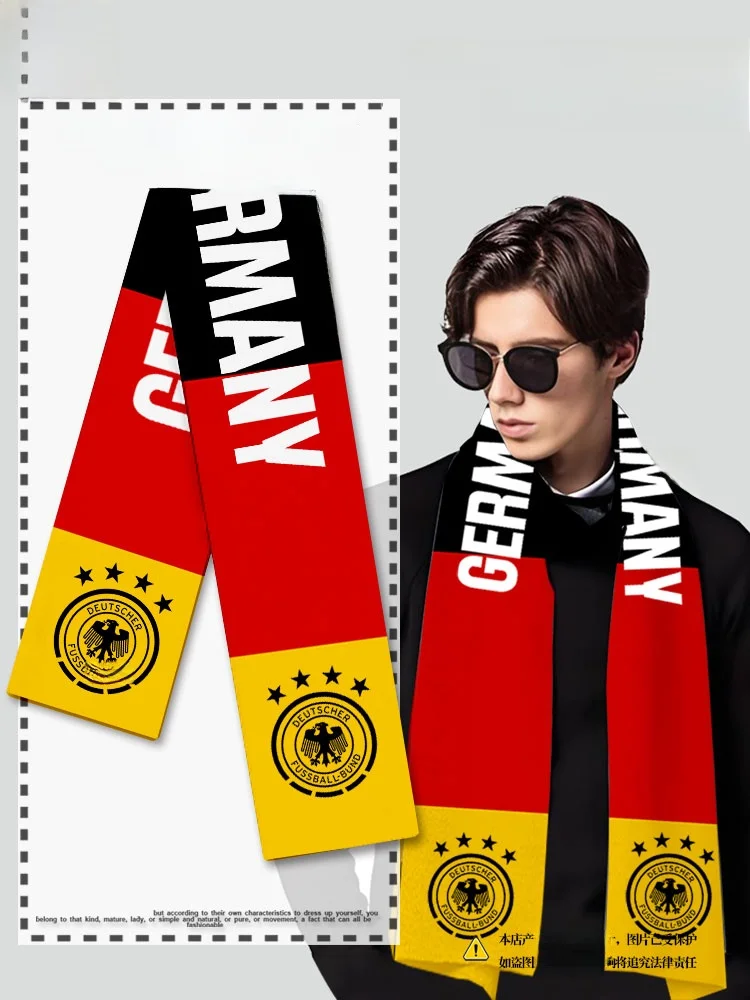 ワールドカップ-2026-ドイツ-バトル-ブッシュ-スカーフ-ネックウォーマー-ユニセックス-チアリーディングコスチューム-暖かいショルダーショール-ポリエステル繊維ネックウォーマー