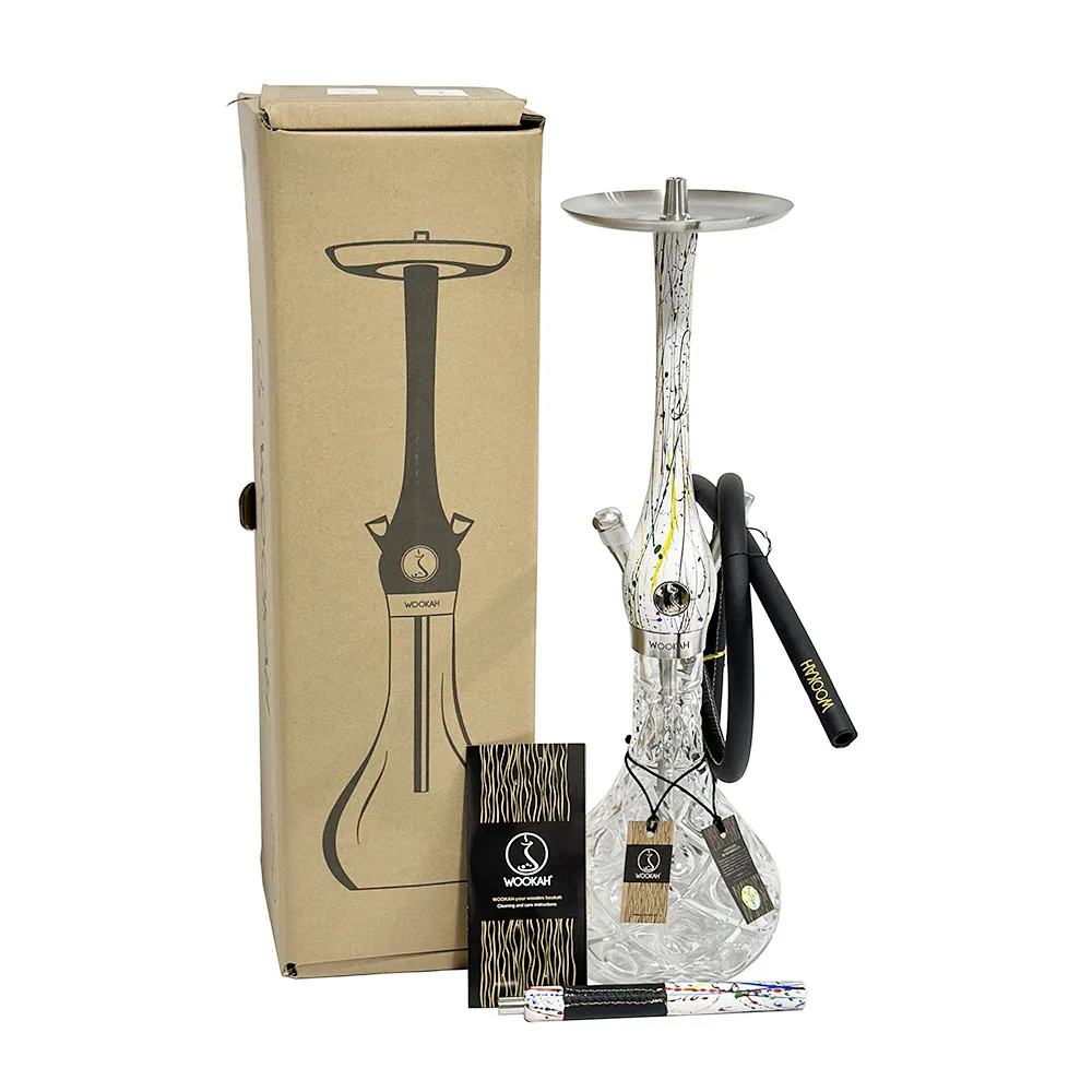 Multi Color Stainless Steel Wookah Hookah Shisha Smoking Set Narguile Chicha Luxury Hookah