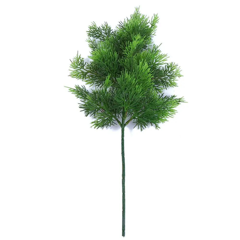 

Wedding Green Festival Xmas Pines For Christmas Hotel Decoration Leaves Branch Pine Needle Leaves Cypress Leaf Artificial Plant