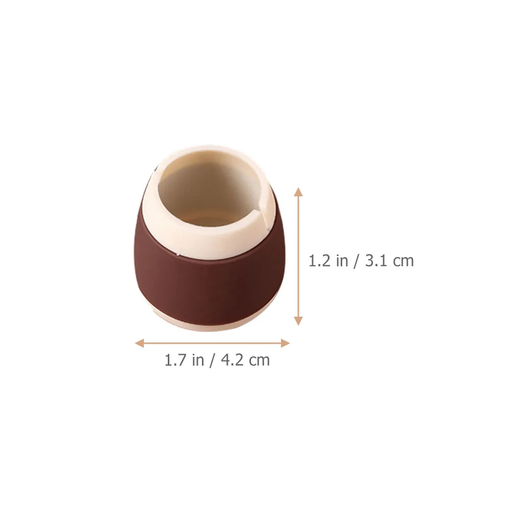 

8 Pcs Furniture Leg Protectors Non Slip Chair Foot Covers Coasters Pads Silica Gel Desk Table Feet Coffee Color Hardwood Floors