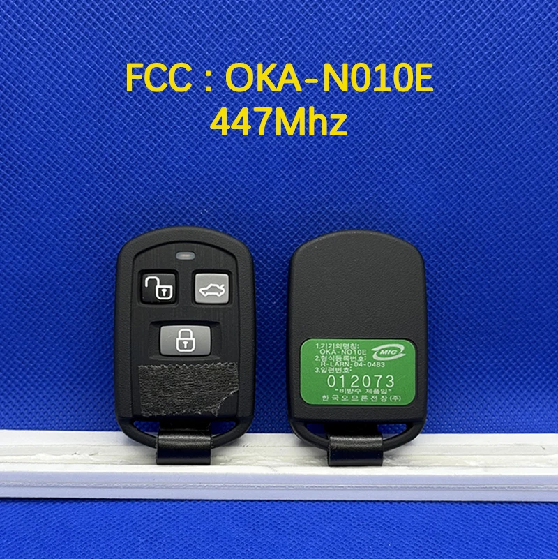 CN020191 Original 3 Buttons Smart Remote Key FCC OKA-N010E 447 MHz Keyless Go For Hyundai Elantra 2004–2006