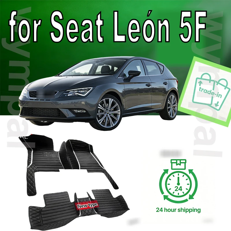 

Автомобильный напольный коврик для сиденья Leon 5F 2013 ~ 2019, водонепроницаемый автомобильный коврик, набор автомобильных ковриков, автомобильные аксессуары