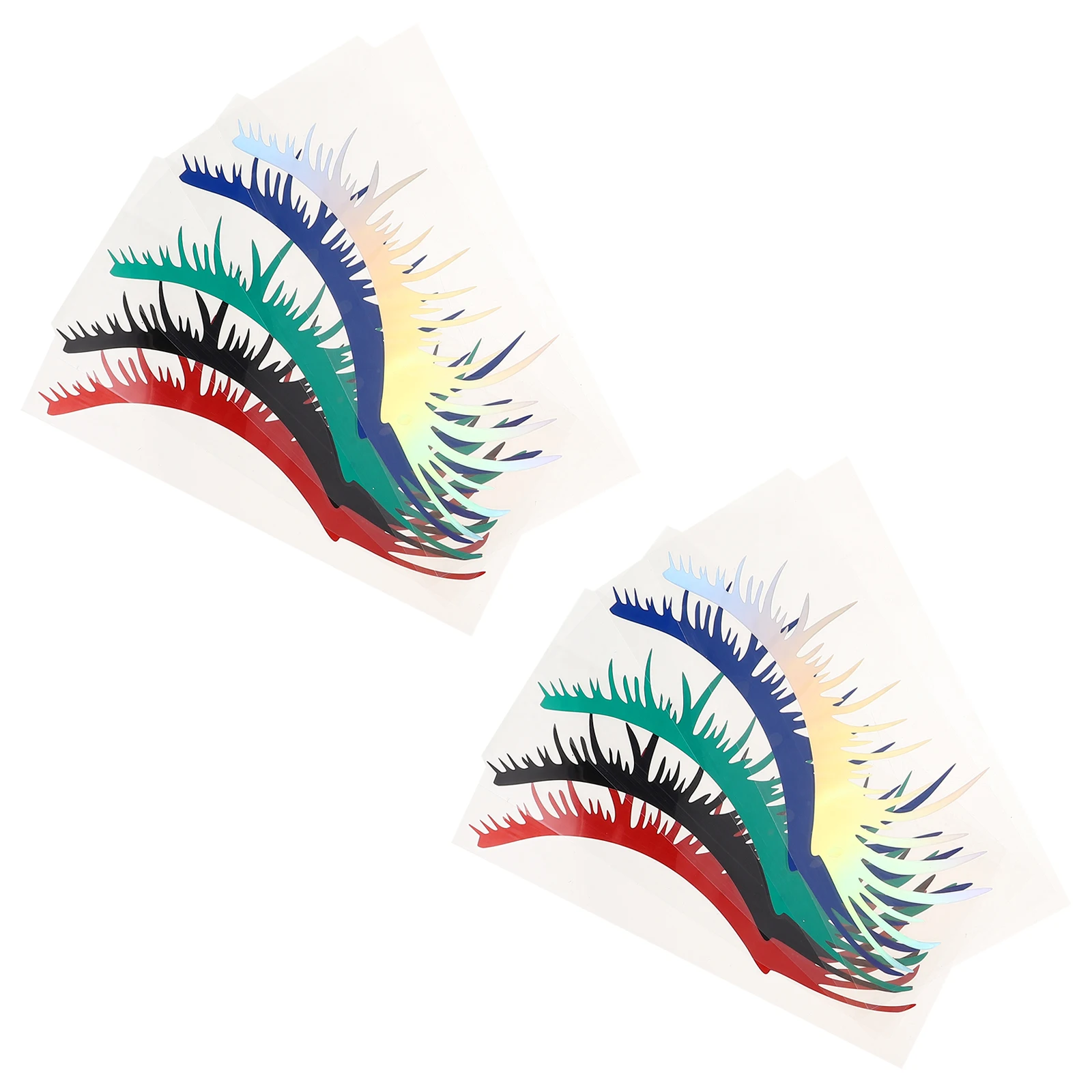 

5Pairs Reflective Headlight Eyelash Stickers Car Lashes Decal Stickers Waterproof Protective Eyelashes Decoration