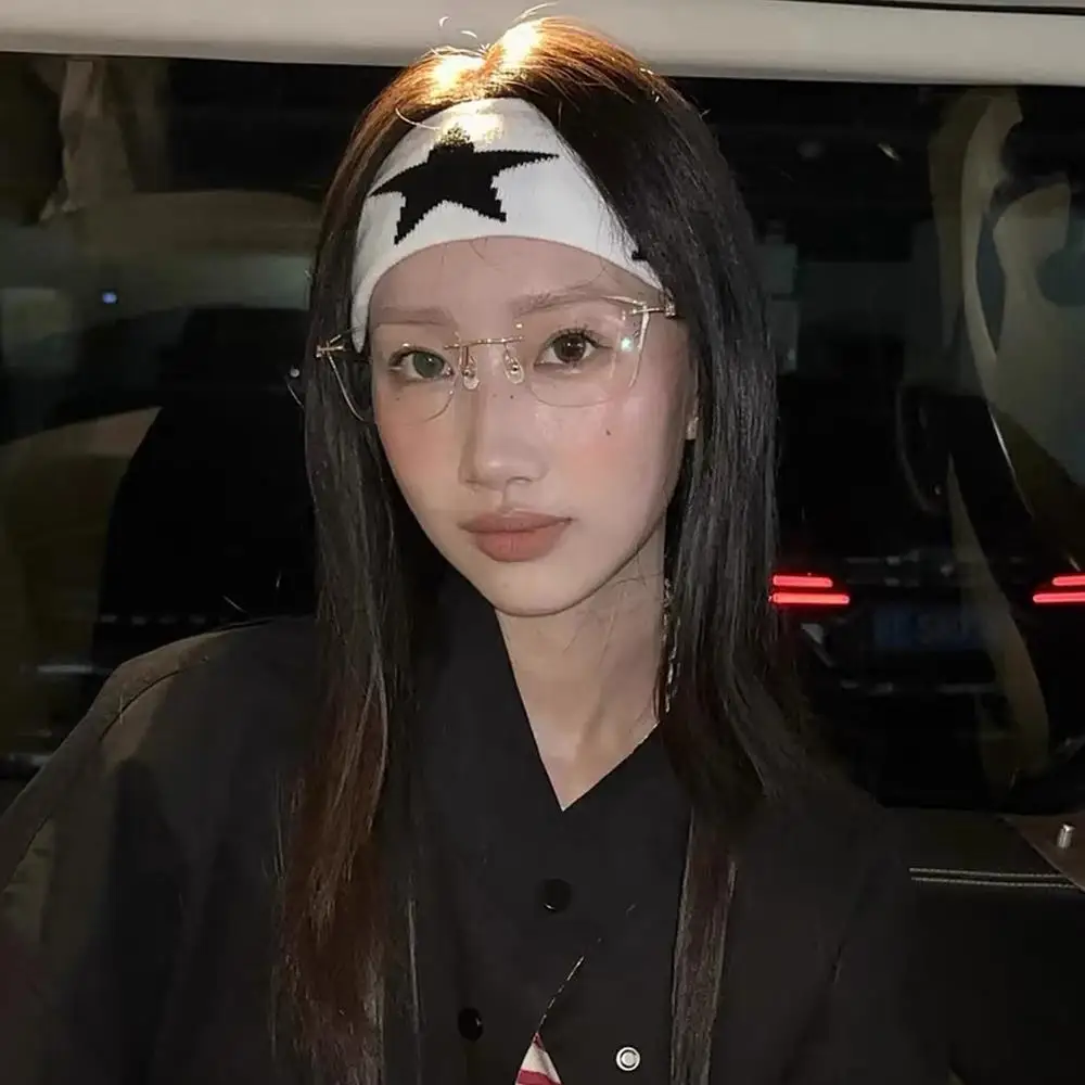 

ГОРЯЧАЯ простая базовая повязка на голову для йоги Y2K, повязки на голову со звездами для женщин, корейские модные мягкие аксессуары для волос, модные повязки для волос на открытом воздухе