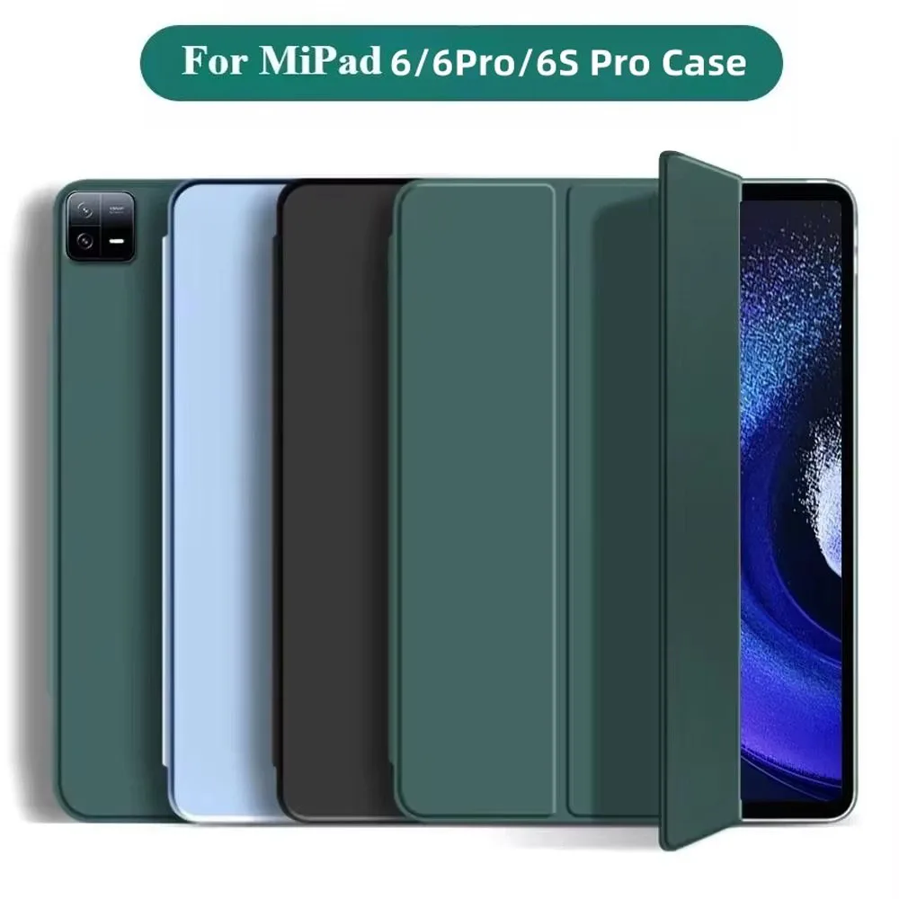 כיסוי לטאבלט עבור MiPad 6S Pro 12.4 אינץ 'תמיכה בטעינה מגנטית התעוררות אוטומטית עבור Xiaomi Pad 6/6Pro כיסוי פונדה אביזרים לטאבלט