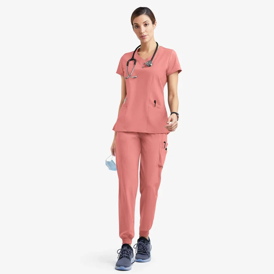 Wholesale Medical Multi-color Surgical Gown Set Fashionable Hospital Uniform Female Nursing Surgical Gown Set