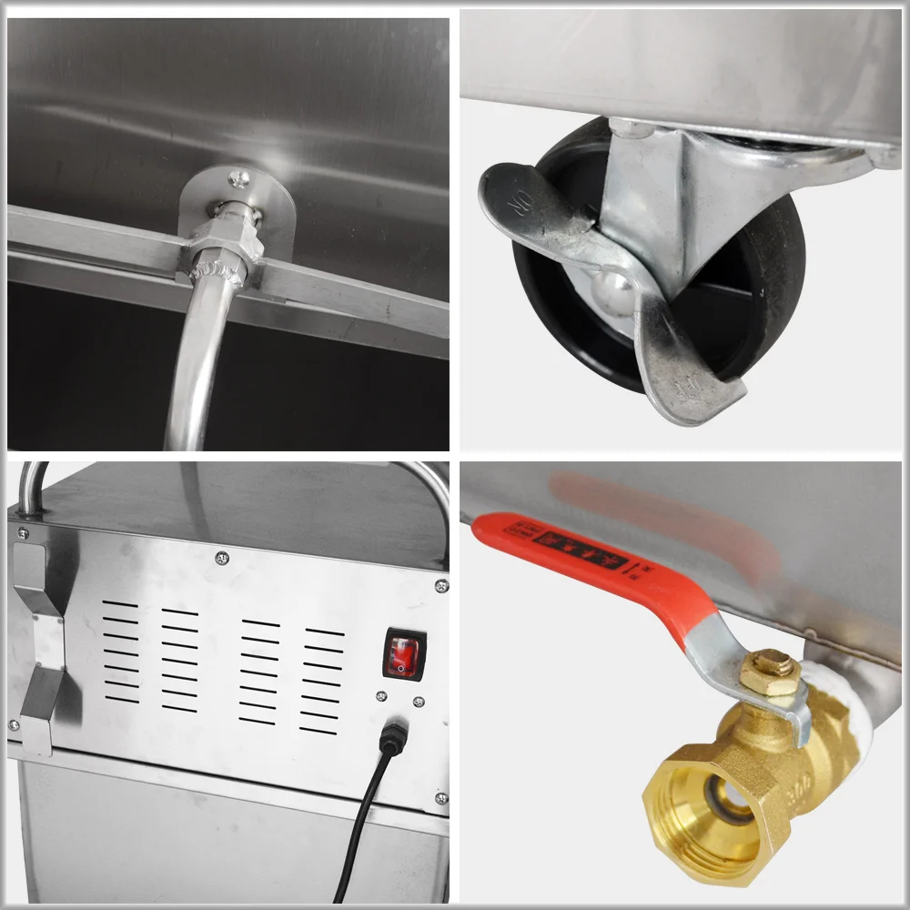 XEOLEO Electric Oil Filter Cooking Machine Filtering Truck for Wallace/KFC/Beckham Kitchen Food  Processor Low Water Pressure