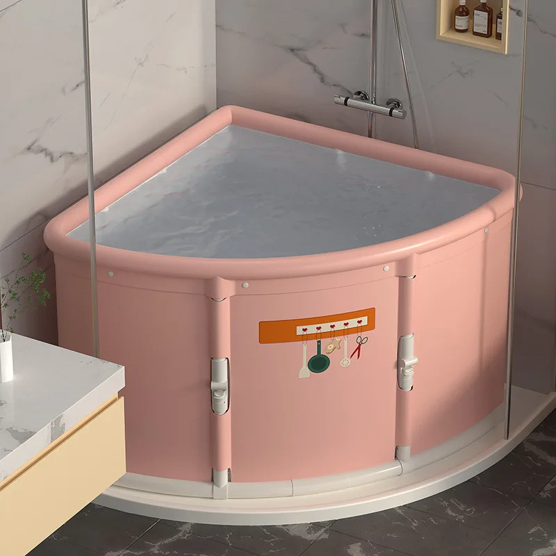 

Install-free Foldable Fan-shaped Adult Full-body Insulated Home Bath Tub Essential