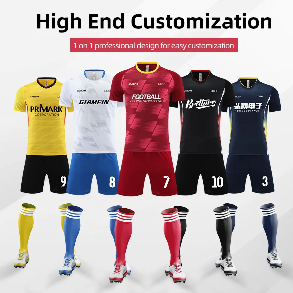 Adult Kids Football Jerseys Men Customize Soccer Uniforms Sports Clothes Women Futsal Sportswear Training Tracksuit Child Outfit