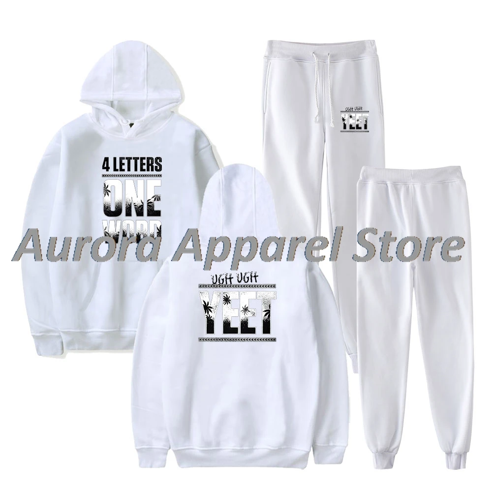 Jey Uso أربعة رسائل كلمة واحدة ميرش هوديس عداء ببطء السراويل مجموعة تأثيري النساء الرجال الشارع الشهير بلوزات