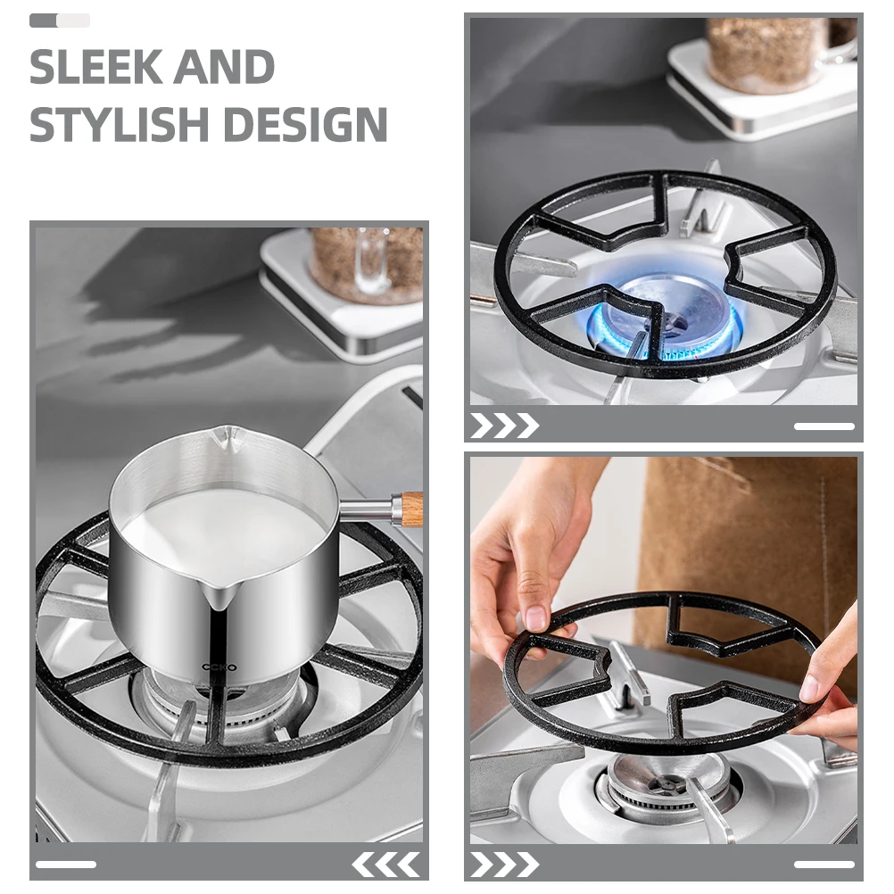 

Stove Pot Rack Round Stand for Coffee Holder Tripod Gas Mocha Shelf Iron Support