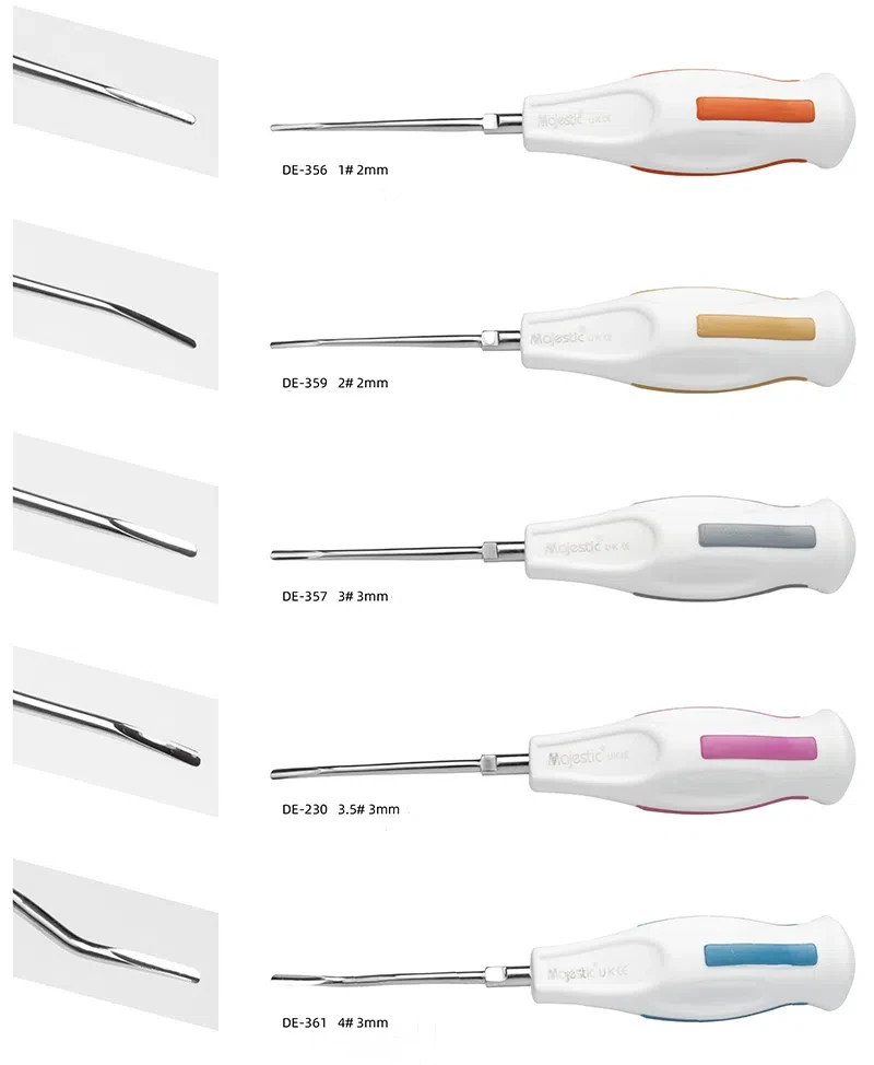 1 szt. 16 stylów winda stomatologiczna winda z zakrzywionym korzeniem minimalnie inwazyjne ekstrakcja zębów instrument chirurgiczny narzędzia