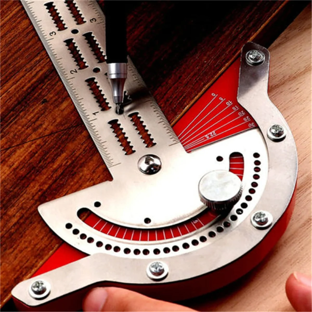 

Woodworkers Edge Rule 20 Inch High Precision Protractors Angles Measure Tool Carpenter Tools