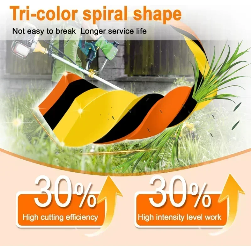 Imagem -03 - Tricolor Espiral Nylon Weed Wacker String Linha General Trimmer Cortador de Escova Nova Atualização 1lb