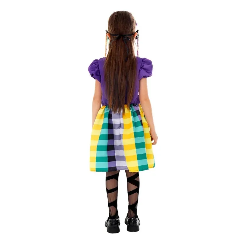 카니발 키즈 대비 공주 할로윈 코스프레 드레스 무대 쇼 소녀 의상 가면 무도회 파티 의상 마스크 dd45