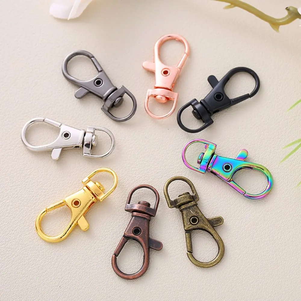 

Gold Silver Plated Swivel Lobster Clasp Hooks Split Key Ring Connector Connecting Ring Keychain Handmade Material