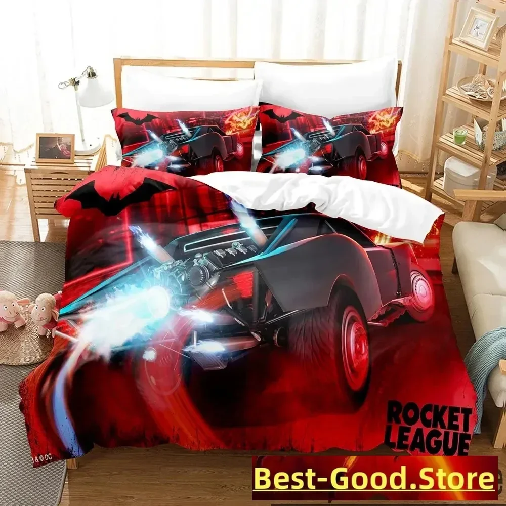 3D Print Rocket Game League Bedding Set Boys Girls Twin Queen King Size Duvet Cover Pillowcase Bed boys Adult Home Textileextile