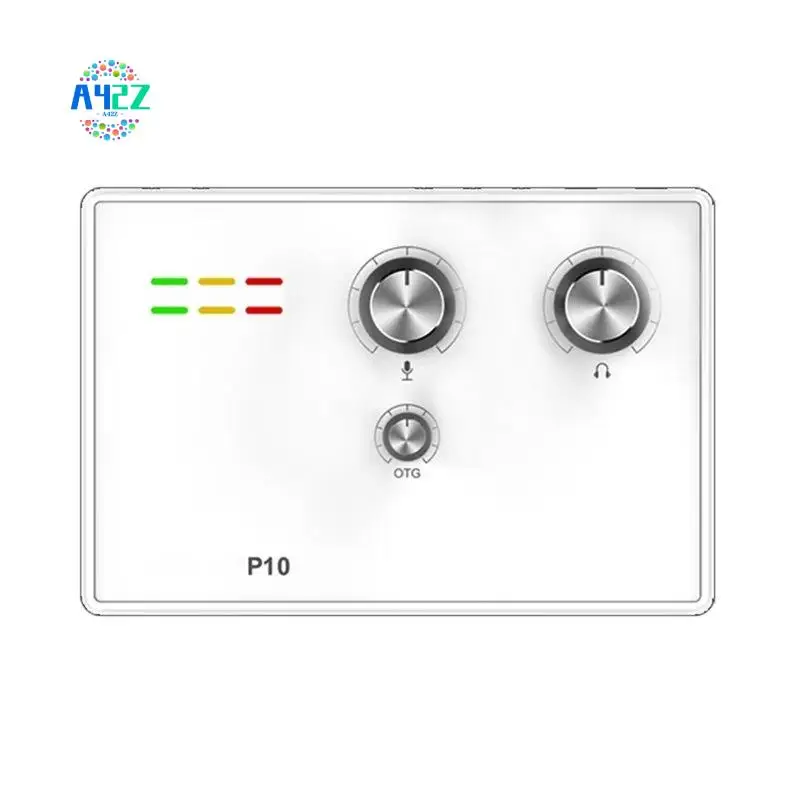A42Z-P10 External Sound Card Computer USB Notebook Desktop Singing Anchor Mobile Phone Live Recording Equipment