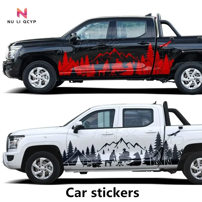 Car stickers FOR Hilux L200 Tundra NAVARA Raptor F150 landtrek DMAX pickup truck off-road decorative decal accessories