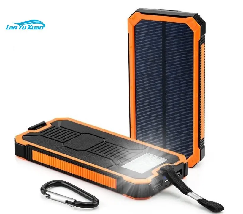 DM-801 Factory Directly Solar Mobile Power Bank External Outdoor Powerbank Lager Capacity Solar Power Supply With Lamp