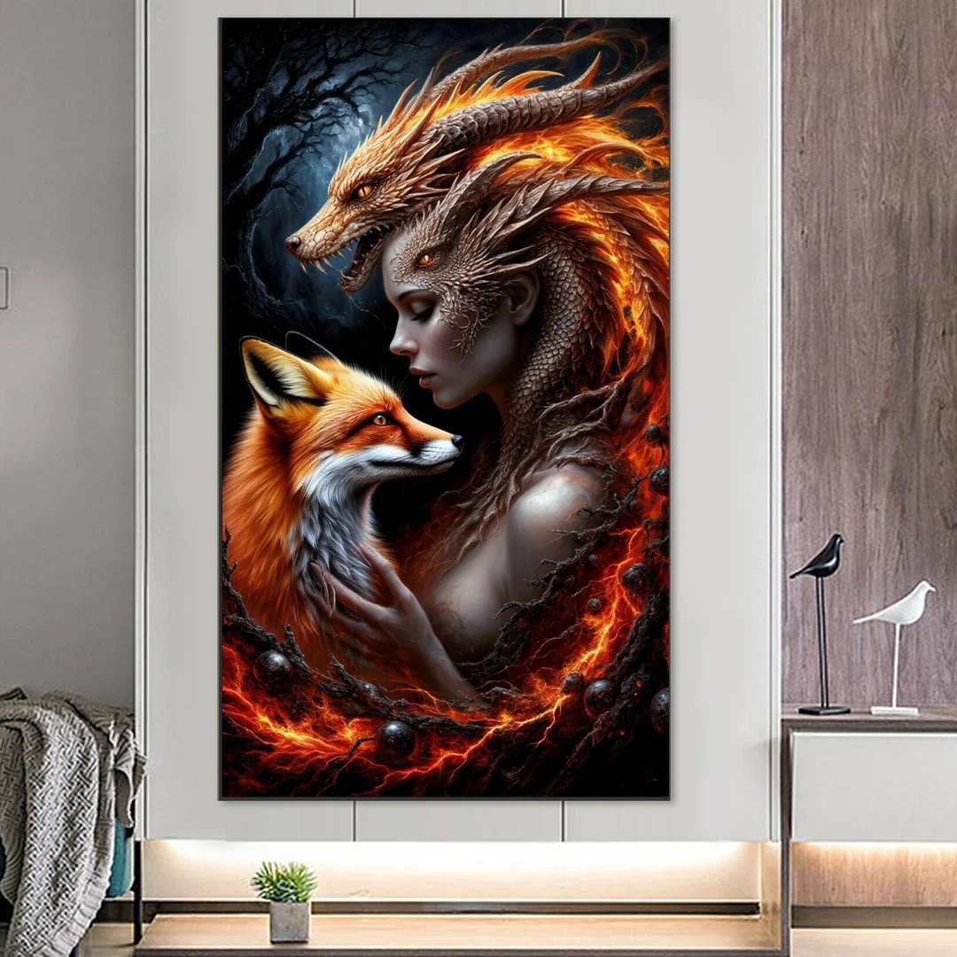 

Two Cute Lion Couple DIY 5D Diamond Painting New 2026 Full Square Round Drill Mosaic Diamond Art Embroidery For Home Decor Gift