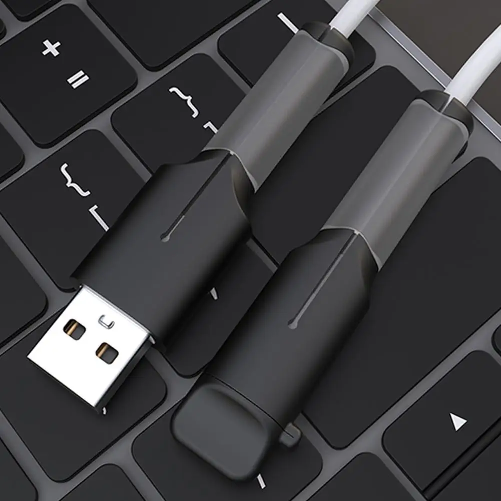 For Mirco/Type-c Data Cable Interface Protective Cover Reduce Plug Wear Resist Wire Cracking Comprehensive Protection Data Lines