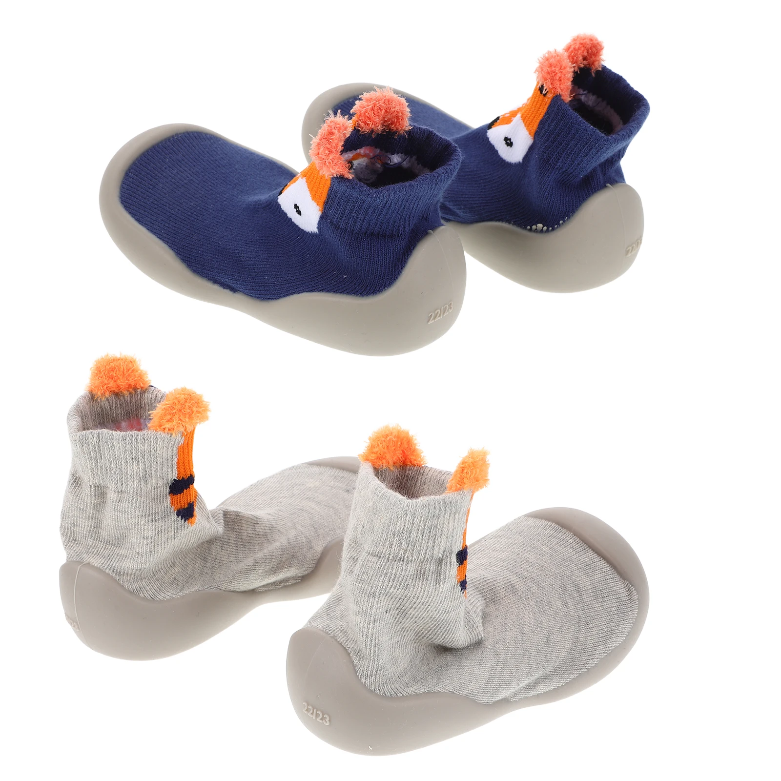 

1pcs 2 Pairs Baby Shoe Socks Soft Sole Toddler Walking Shoes Anti Slip Sock Shoes Infant First Walking Socks Newborn Breathable