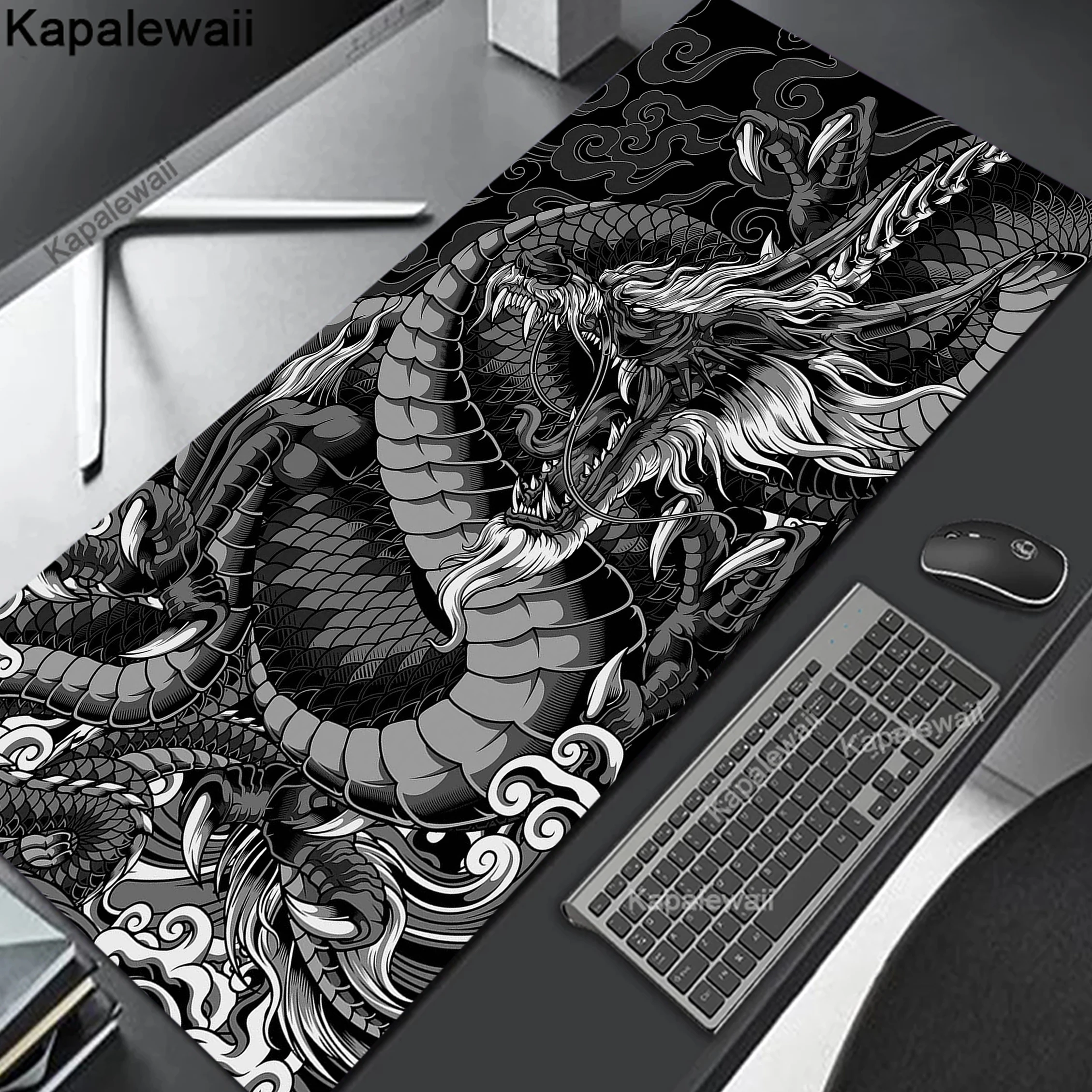 

Japanese Dragon Large Gaming Soft Mousepad Keyboard Gamer Mouse Pad On The Table Speed Desk Mat Anime 80x30cm XXL Mouse Mats