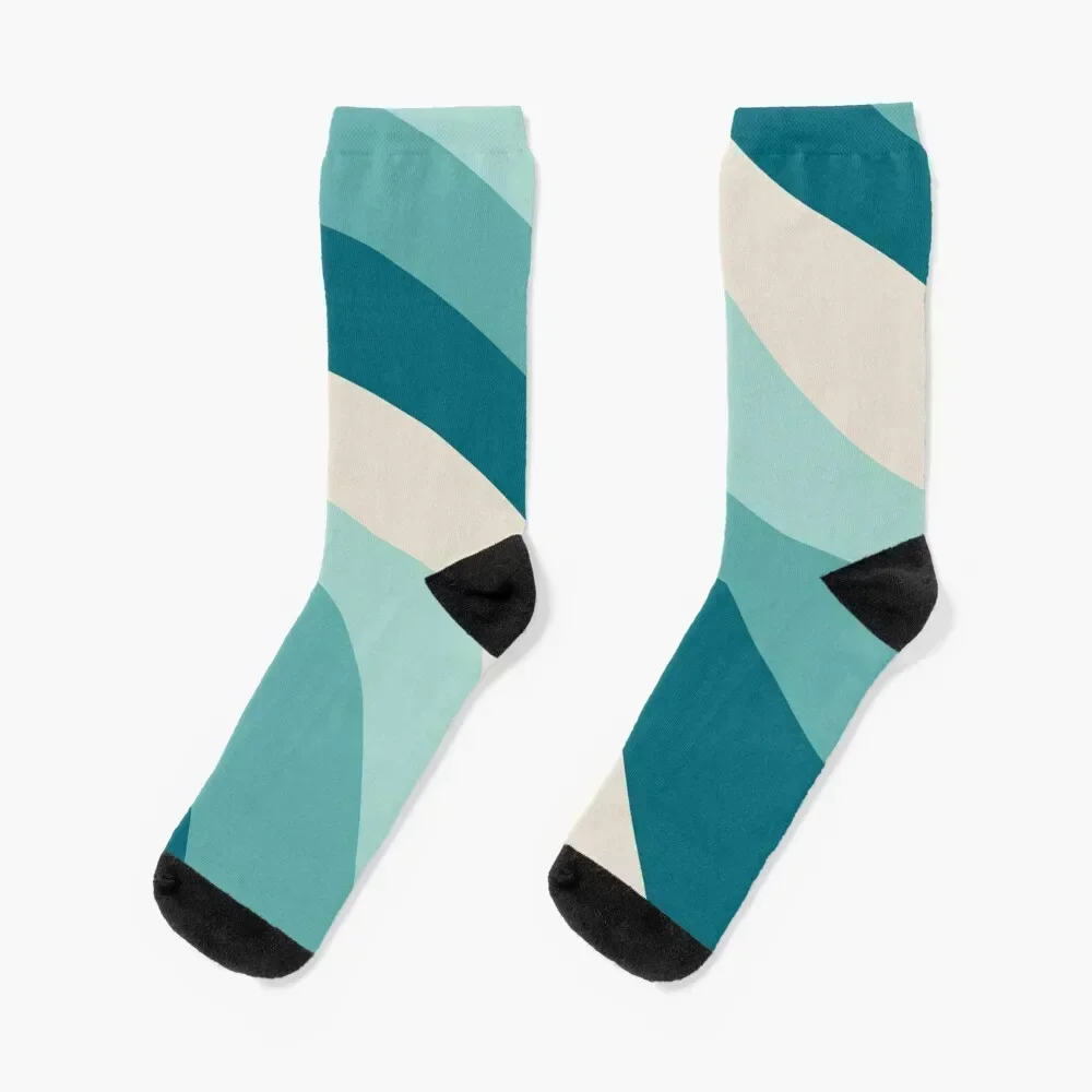 Retro Summer Wave #5 #minimal #decor #art Socks winter thermal man retro Socks Women's Men's