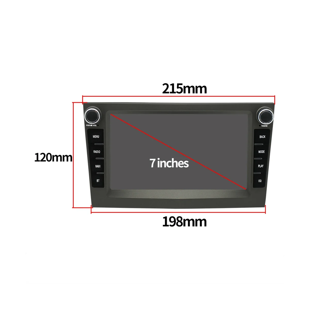 7 inch Android 11 Car Radio Multimedia Player GPS Navigation 2+32G For Opel Astra Vectra Antara Zafira Corsa Combo,Black