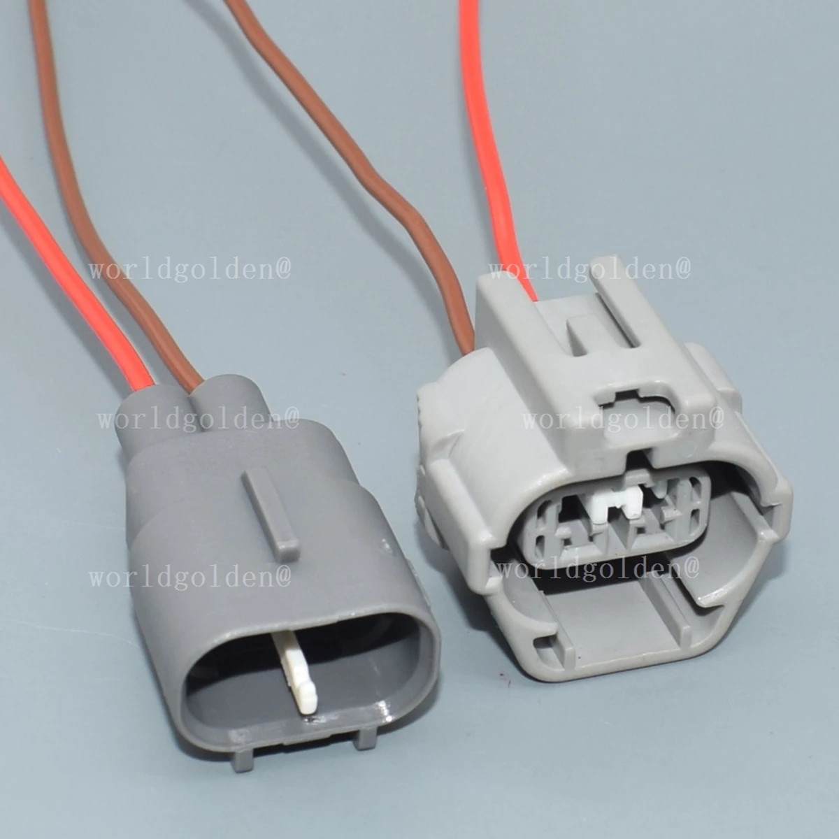 90980-11030 2-Pin Automotive Connector for Honda Accord Oxygen Sensor with Protective Sleeve