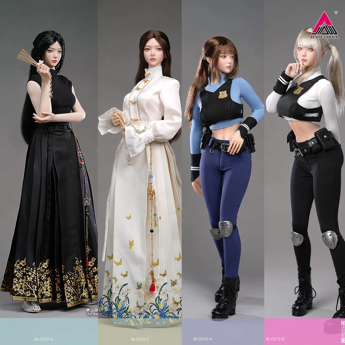 

I8TOYS I8-C010 1/6 Девушка Джуди Голова подвижного глазного яблока, полицейская форма, платье, модель одежды, подходит для 12-дюймовой женской фигурки солдата, кукла