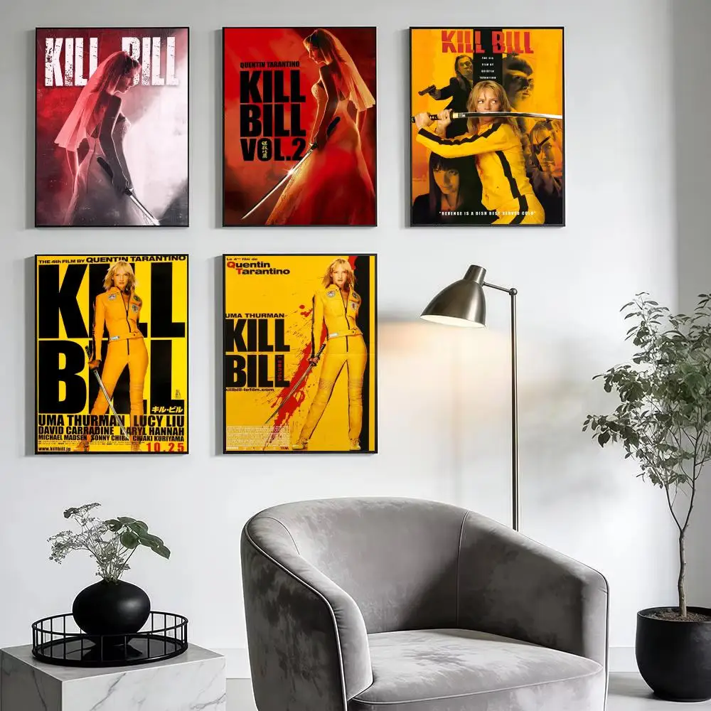 Classic Movie K-Kill B-Bill Poster Modern Minimalist Wall Art Prints for Bedroom Living Room Home Decor Interior Gift