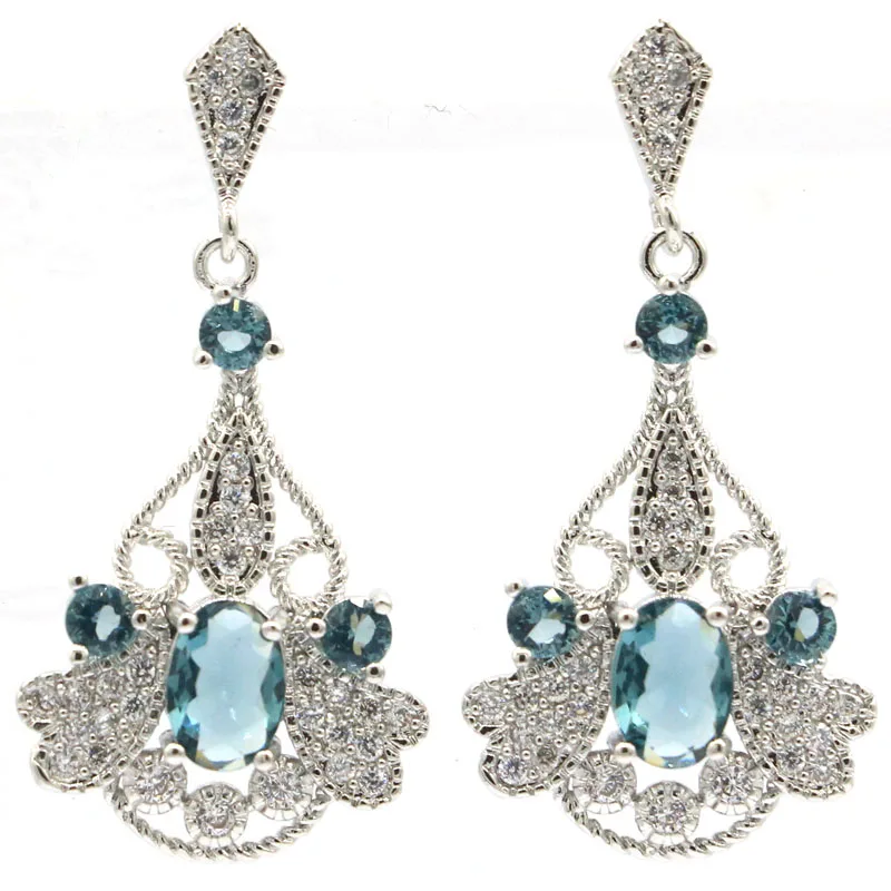 6g Customized 925 SOLID STERLING SILVER Earrings Colorful Peridot Red Ruby Emerald Tourmaline London Blue Violet Tanzanite CZ La