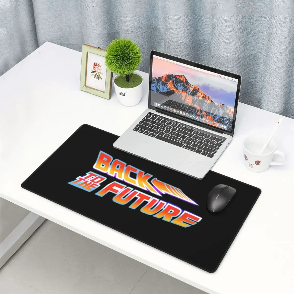Large Mouse Pad Back To The Future Movie Logo Gamer PC Laptop Mats Keyboard Carpet Computer Gaming Office Accessories Desk Mat