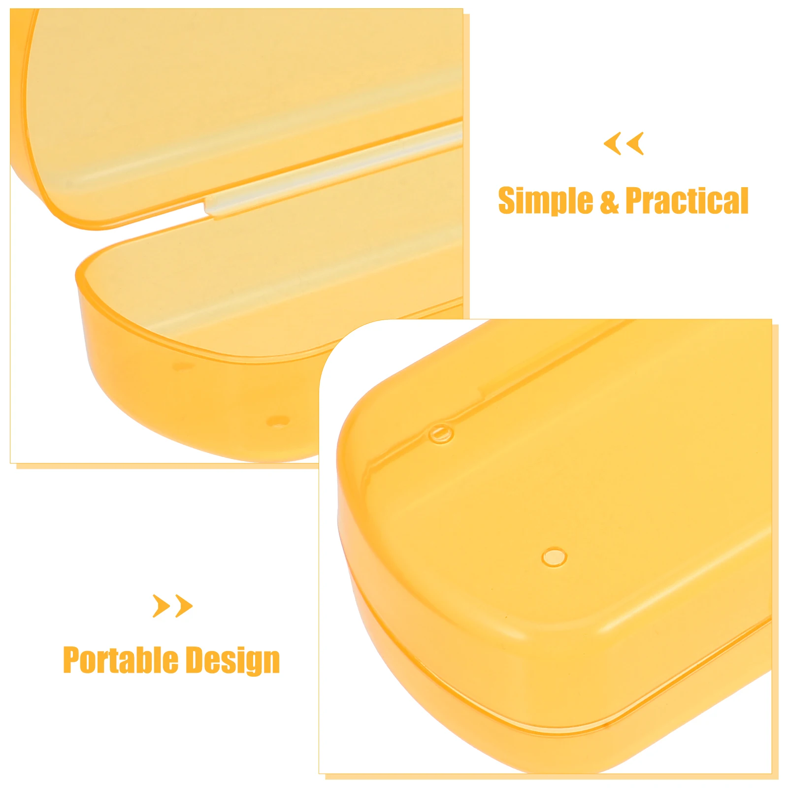 

3pcs Portable Toothpaste Case Travel Toothbrush Container Leak-Proof Pp Material Lightweight Business Toothpaste Storage Box For