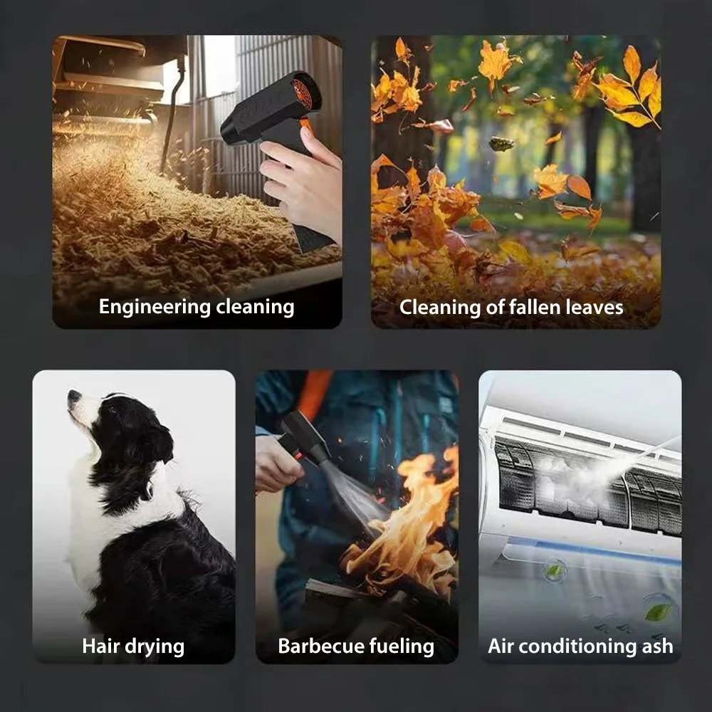 منفاخ هواء توربو قوي 400000 دورة في الدقيقة منفضة هواء مضغوط محمولة ضغط قوي مروحة نفاثة توربو منفاخ غبار قابل لإعادة الشحن #5