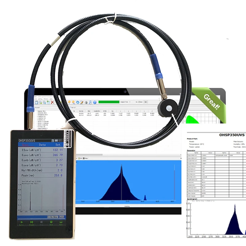 UV LIGHT CABINET TESTER FAR UV TESTER SPECTROMETER 200NM-450NM OHSP350UVS